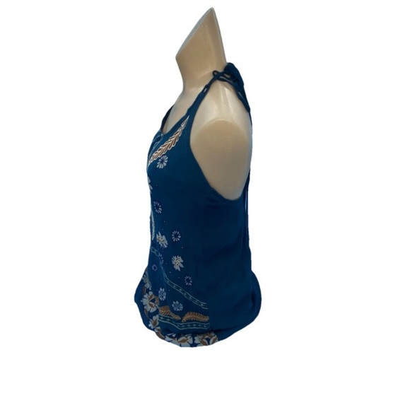 O’neil Blue Floral Halter Top Size XS - Picture 5 of 9